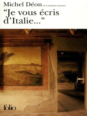 cover image of "Je vous écris d'Italie..."